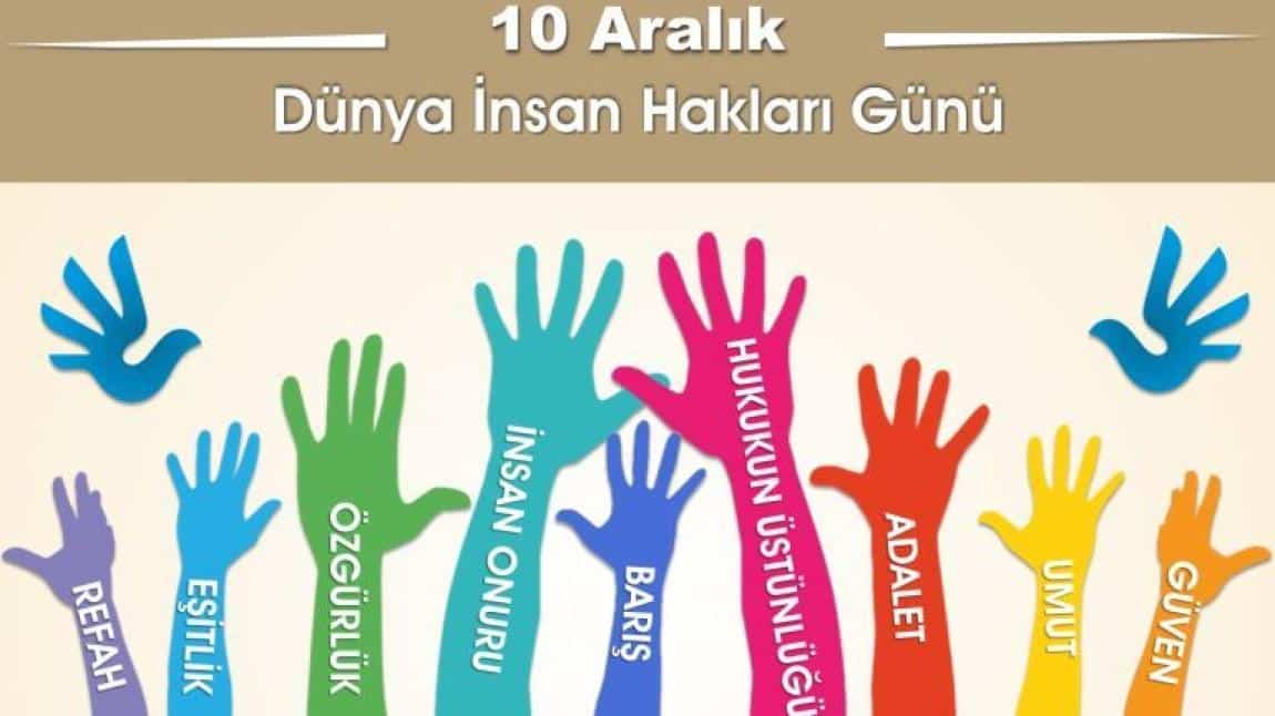 10 Aralık Dünya İnsan Hakları Günü Kutlama Programımız